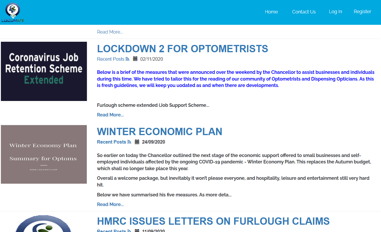 Locum Opticians blogs